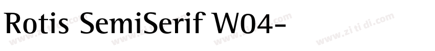 Rotis SemiSerif W04字体转换